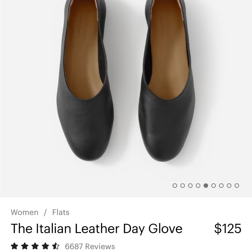 Everlane Italian Leather Day Glove Flat